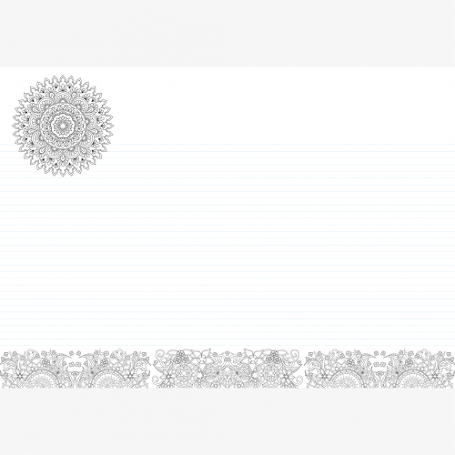 Calendrier personnalisé en ligne Sous-main publicitaire MANDALA - 48,5 x 33,5 cm