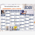 Calendrier bancaire 2024 personnalisé PLOMBIER / ELECTRICIEN - 54x42 cm ou 43x33 cm ou 21x27 cm